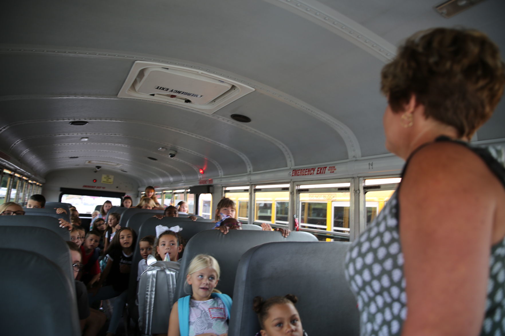 Egg Harbor Township students return for the first day of school Thursday, Sept. 5, 2019 at Slaybaugh Elementary School.